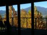 Elevated balcony with mountain views