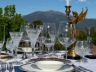Silver service lunch outdoors